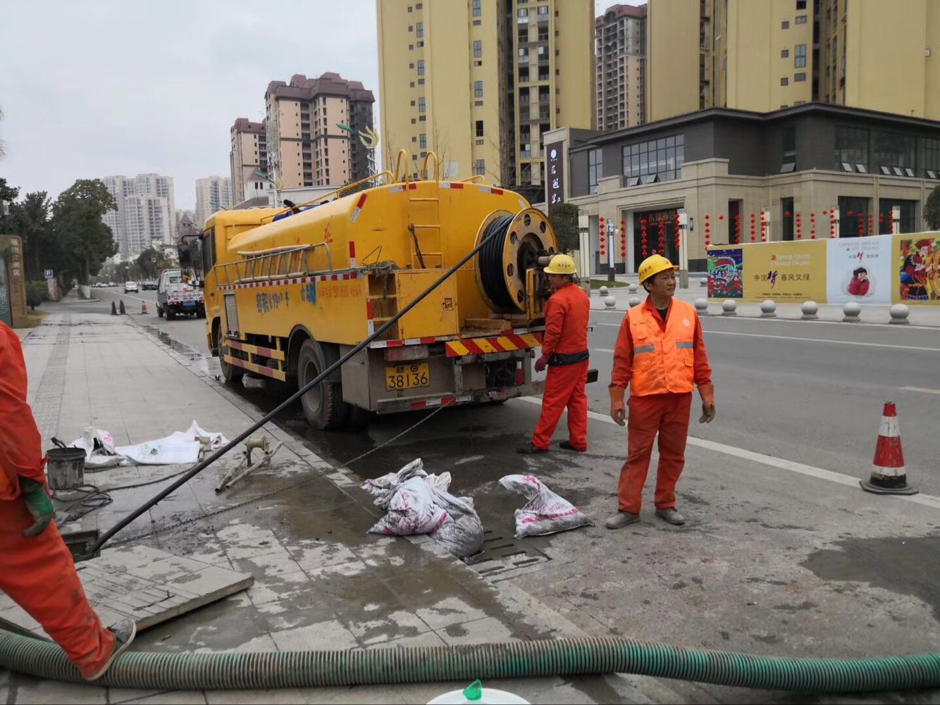巨野排污管道清淤-管道清洗